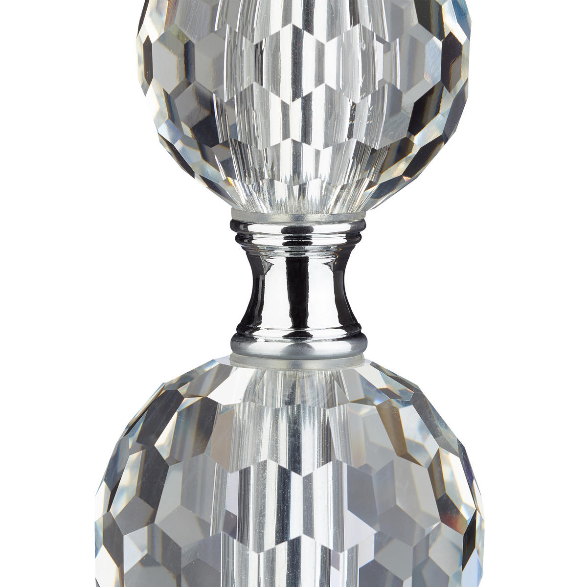 NACHTTISCHLAMPE - Multicolor, Glas/Textil (29.5/29.5/53cm) - Relaxdays