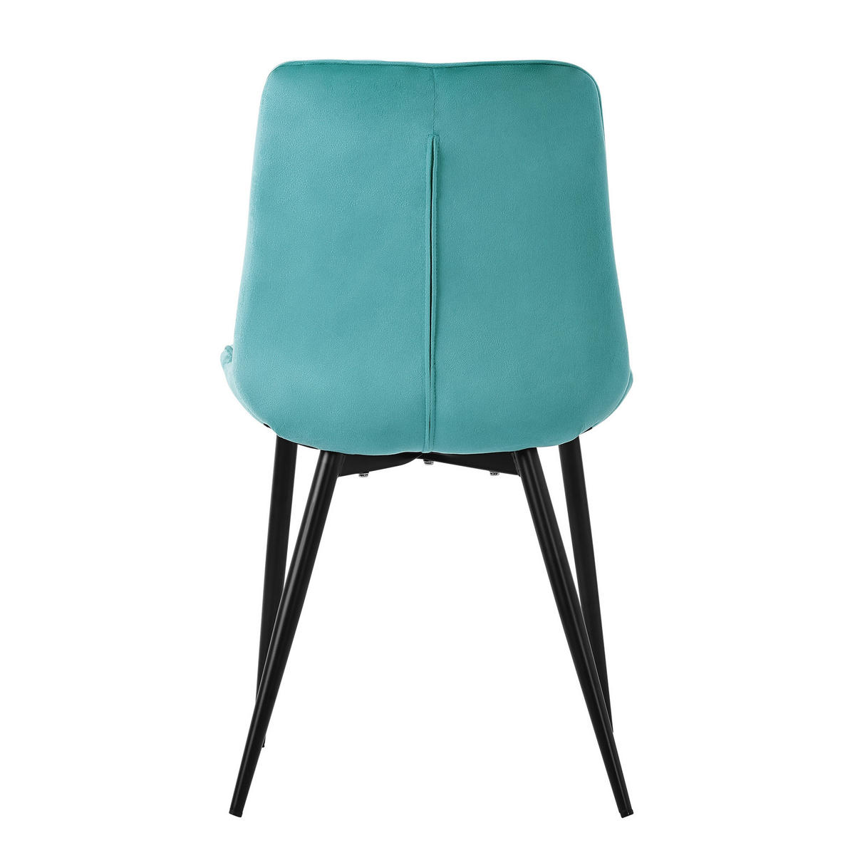 ESSZIMMERSTUHL Petrol 2er Set - Blau, Metall (52/89/60cm)