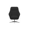 RELAXSESSEL Collection Drehstuhl CUBO – komfortabel, drehbar, modernes Design, 76x97x76 cm, Farbe - Schwarz, Holz/Textil (76/97/76cm) - DomoHome