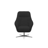 RELAXSESSEL Collection Drehstuhl CUBO – komfortabel, drehbar, modernes Design, 76x97x76 cm, Farbe - Schwarz, Holz/Textil (76/97/76cm) - DomoHome