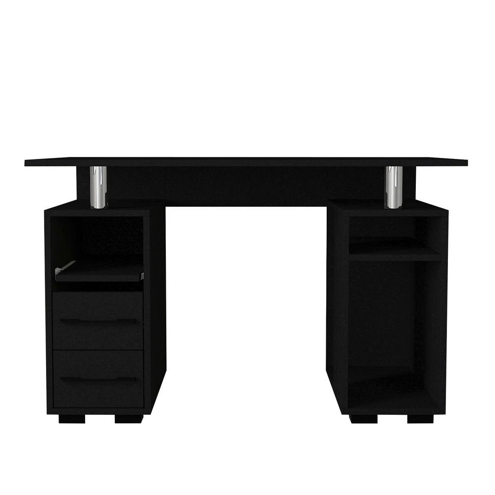 SCHREIBTISCH Bello Schwarz - Schwarz, Holzwerkstoff (60/120/74cm) - moebel17