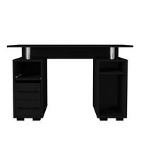 SCHREIBTISCH Bello Schwarz - Schwarz, Holzwerkstoff (60/120/74cm) - moebel17