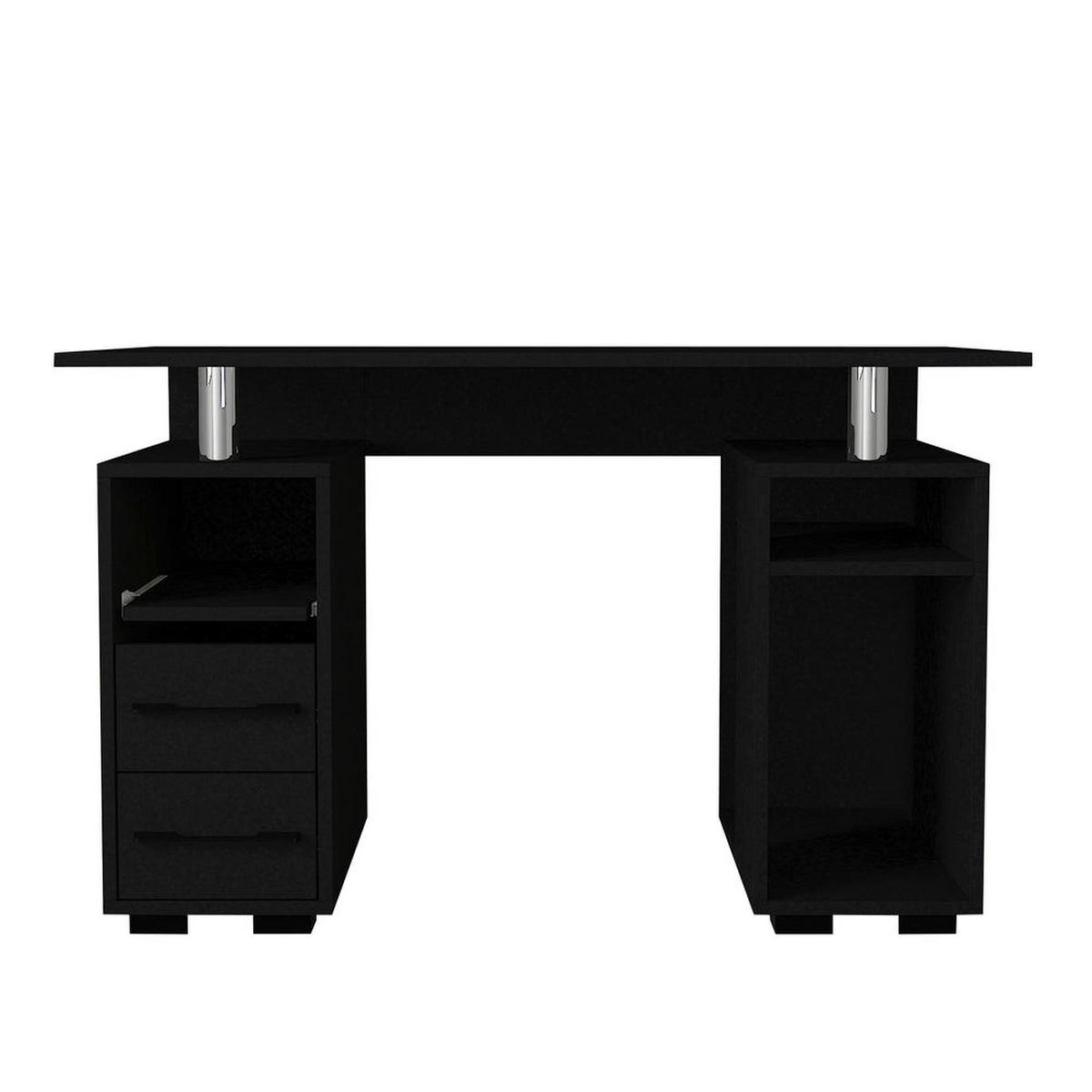 SCHREIBTISCH Bello Schwarz - Schwarz, Holzwerkstoff (60/120/74cm) - moebel17