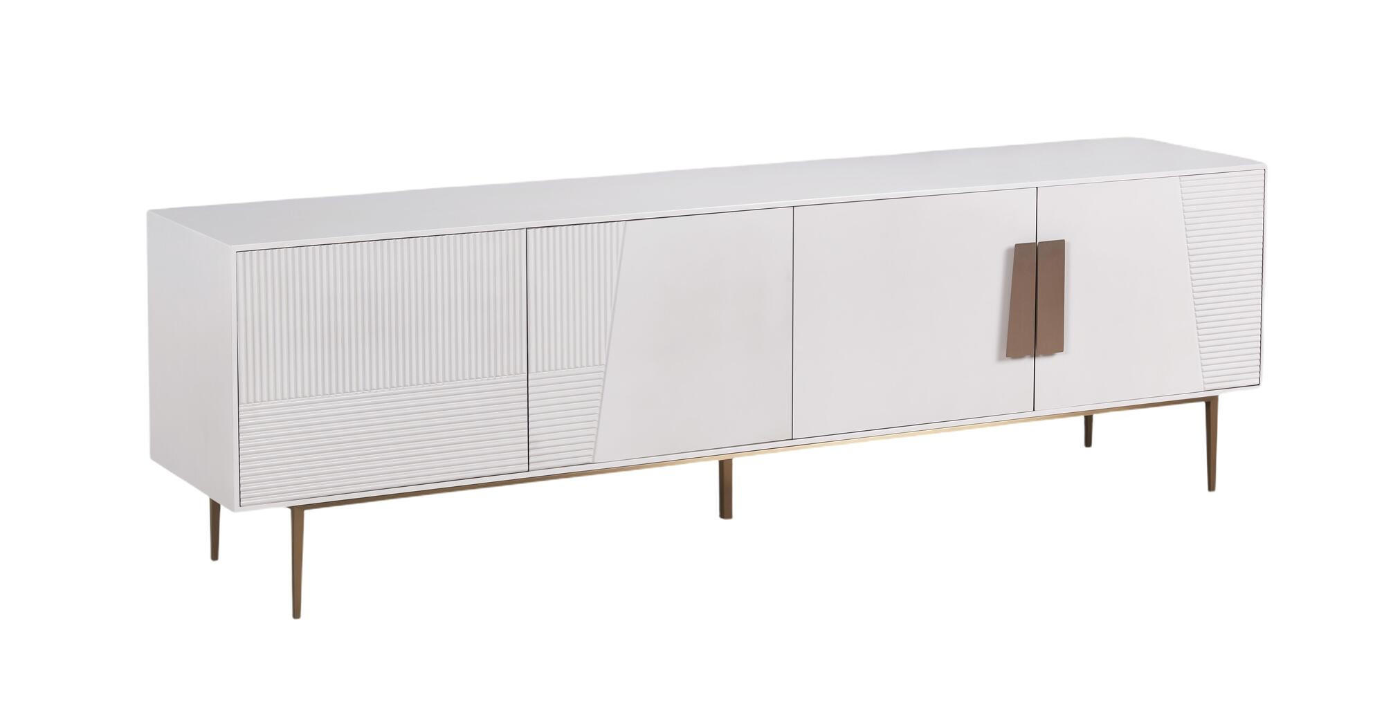 Furnlux Tv-Lowboard Weiß 200x60x40 cm