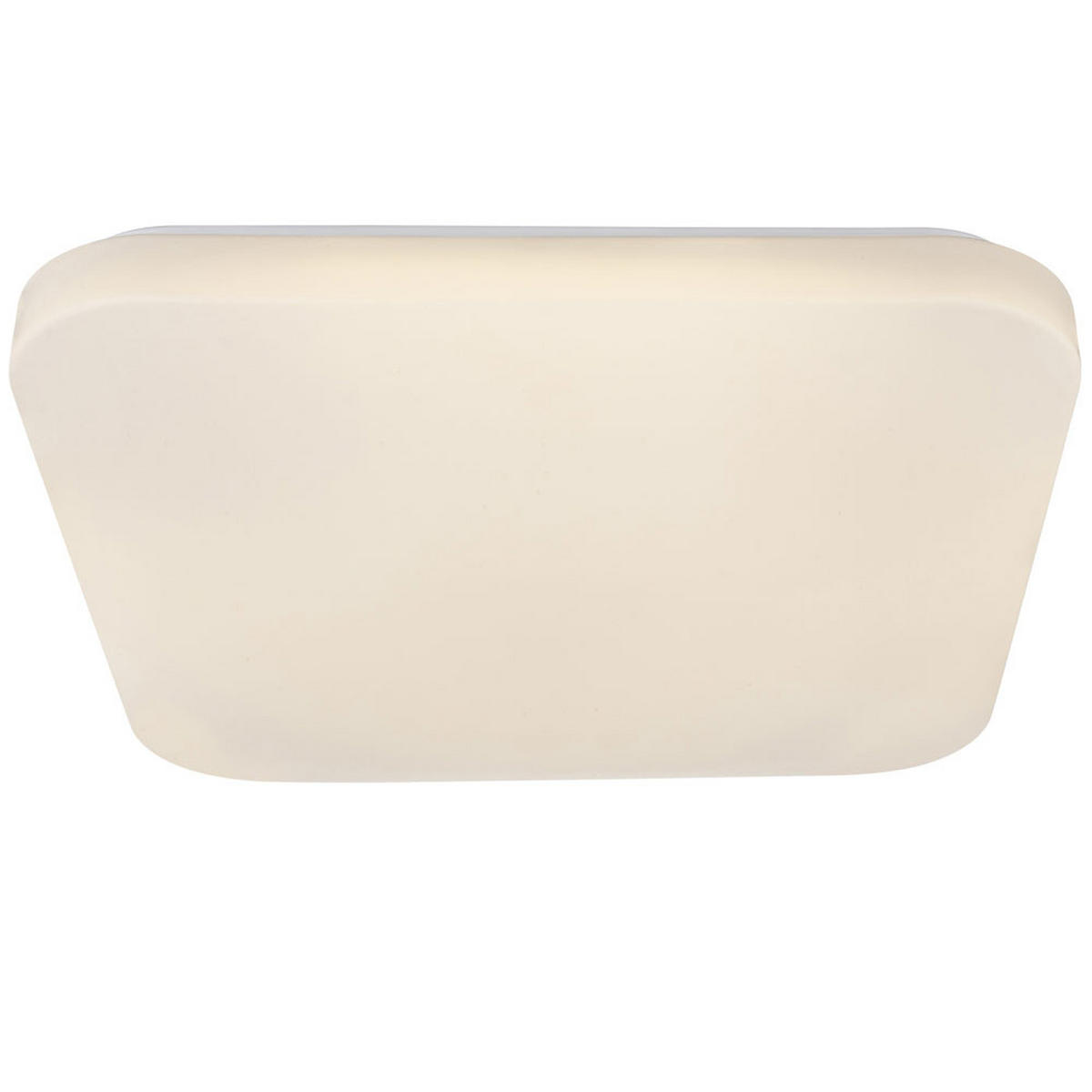 LED DECKENLEUCHTE Metall Weiß quadratisch - Weiß, Metall (25/25/5cm) - Globo Lighting