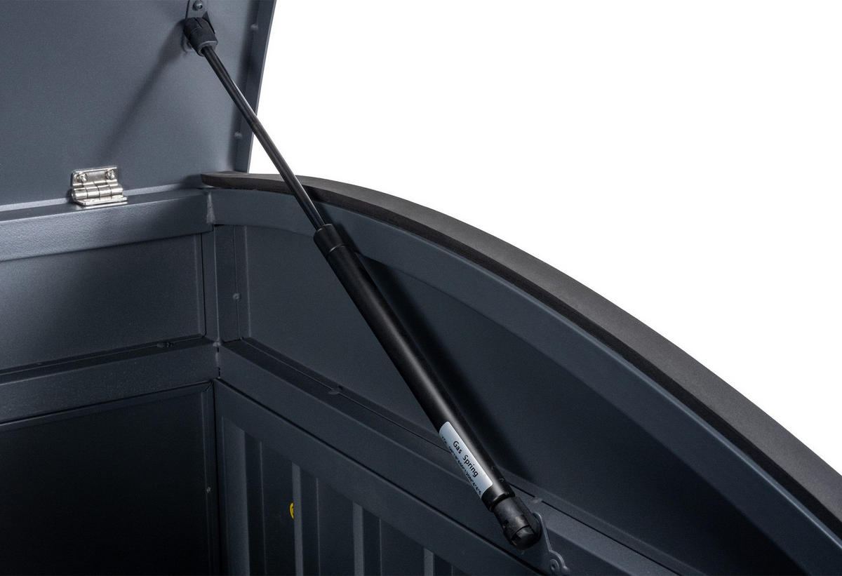 MÜLLTONNENVERKLEIDUNG 72/80/133 cm Metall Anthrazit - Anthrazit, Metall (72/133/80cm) - CLP