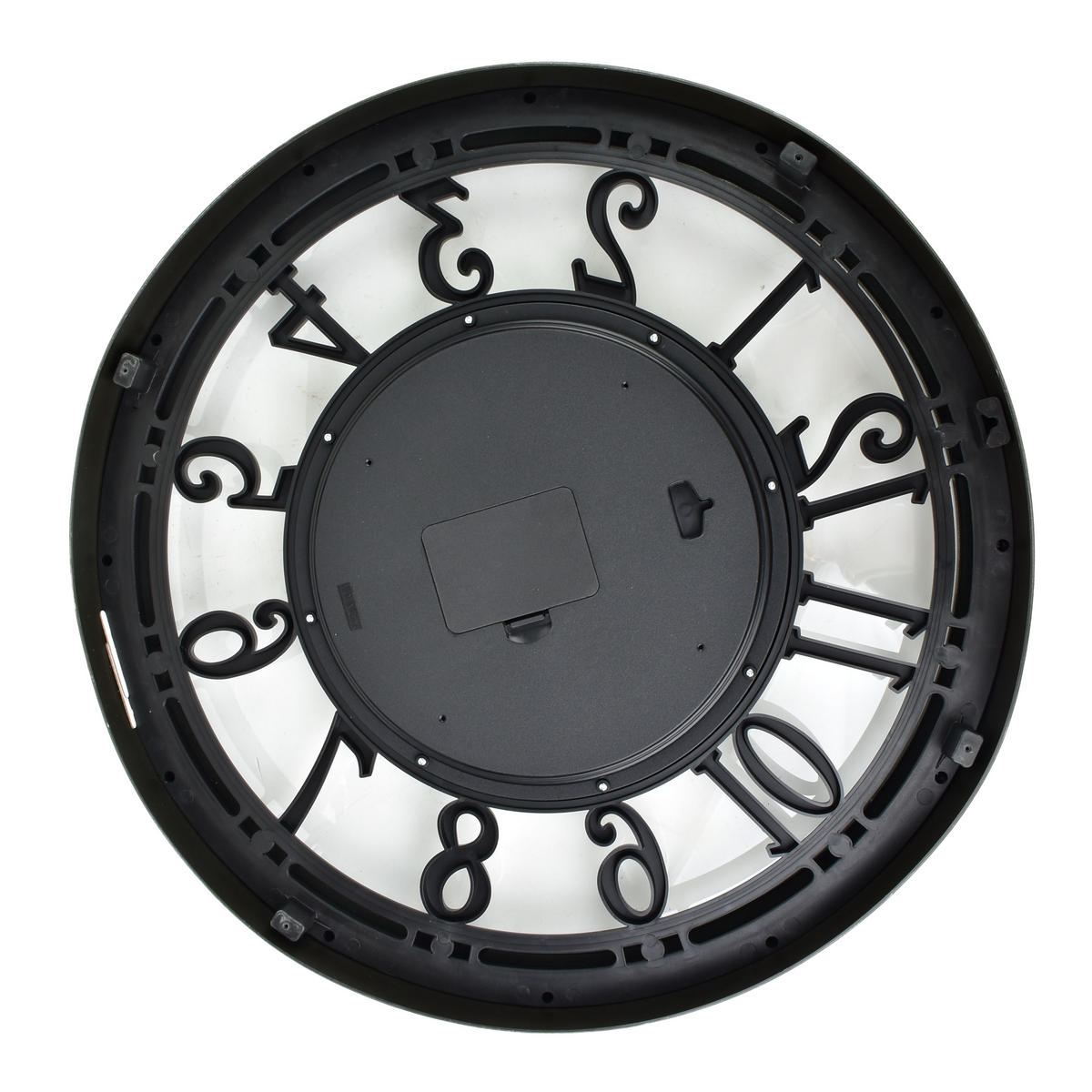 WANDUHR Ramsey Schwarz 60x60x6 cm Kunststoff - Schwarz, Kunststoff (6/60/60cm) - Mondex