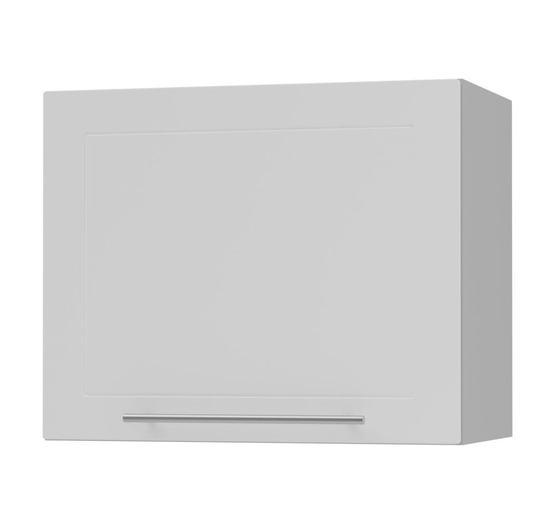 KLAPPHÄNGESCHRANK Kvantum W8/60 Weiß Matt / Grau Matt 60 / 32,5 / 50cm - Weiß/Grau, Holz/Holzwerkstoff (60/50/32.5cm) - Feldmann-Wohnen