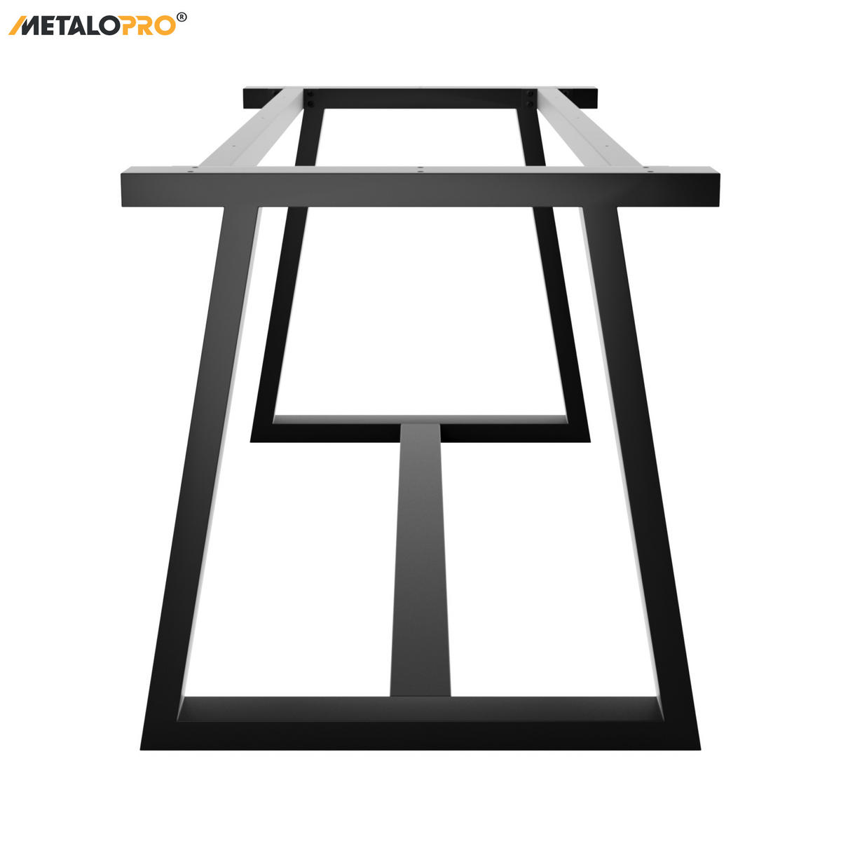 TISCHBEINE Detroit Sticks Schwarz 130/70/72 cm - Schwarz, Metall (70/72/130cm) - Metalo Pro