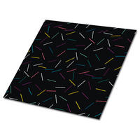 FLIESENAUFKLEBER 9 Stück 30x30 cm selbstklebend Bunte Linien - Multicolor, Textil (30/1.6/30cm) - TULUP