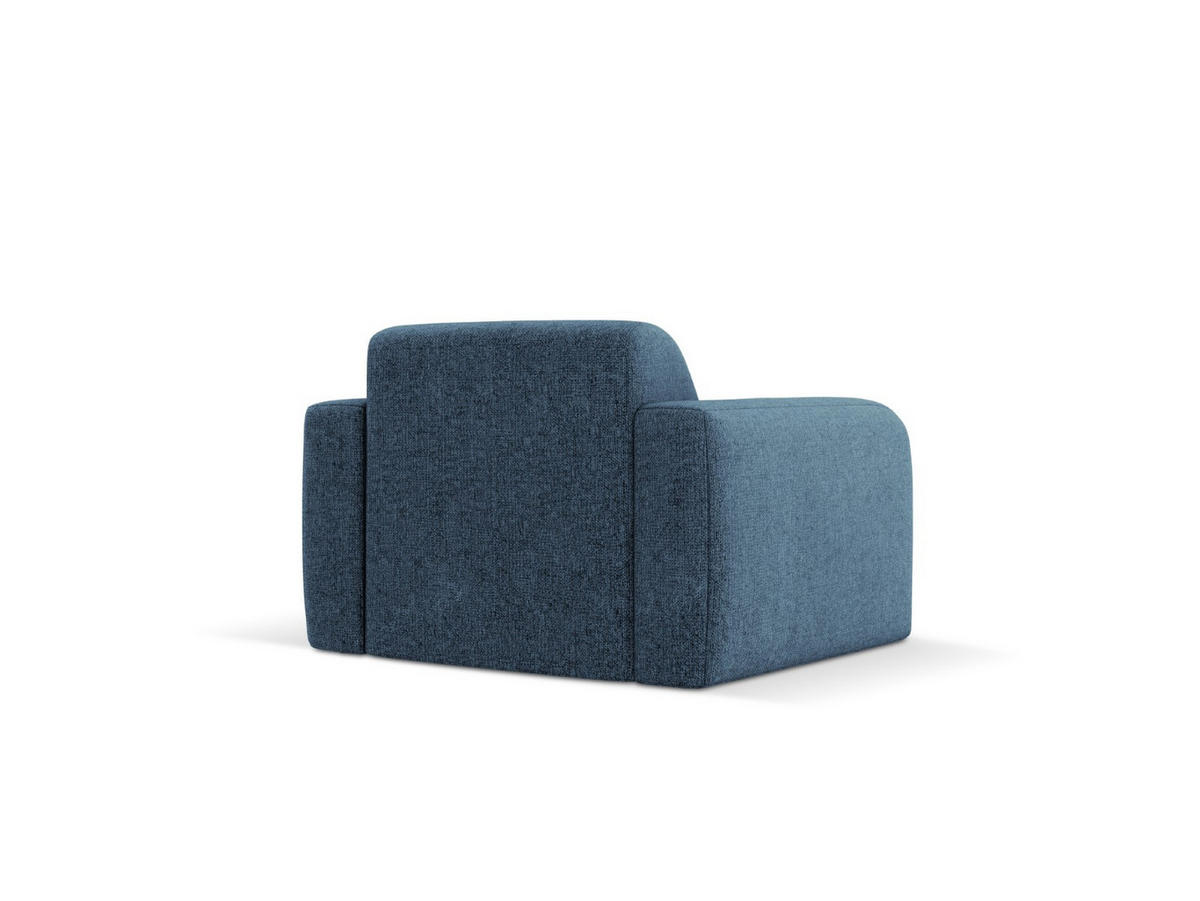 SESSEL Molino aus Chenille-Stoff königsblau - Blau, Textil (95/72/105cm) - Micadoni