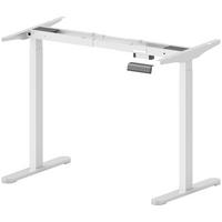 HÖHENVERSTELLBARER-SCHREIBTISCHGESTELL Stahl Weiß - Weiß, Metall (60/118/100cm) - HOMCOM