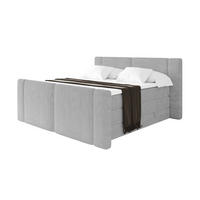BOXSPRINGBETT mit Matratze H3/H4 - EVON KING Zanozek - 140x200 cm Grau - Greige, Holzwerkstoff (140/200cm) - ALTDECOR