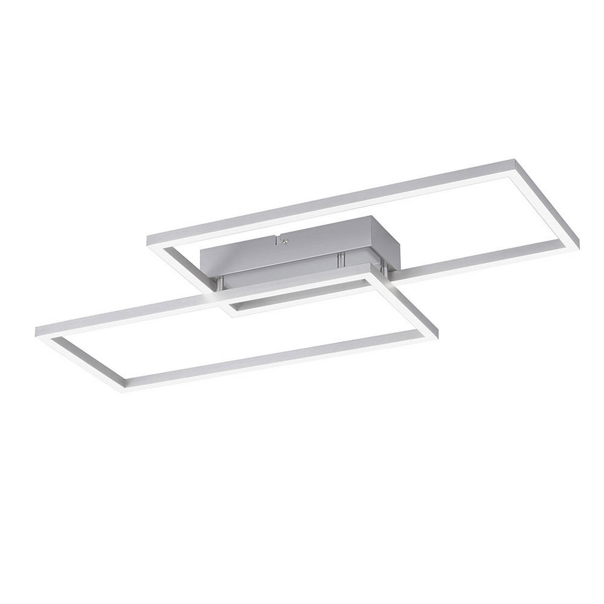LED DECKENLEUCHTE Weiß matt - Weiß, Metall (60.5/32.5/6.5cm)