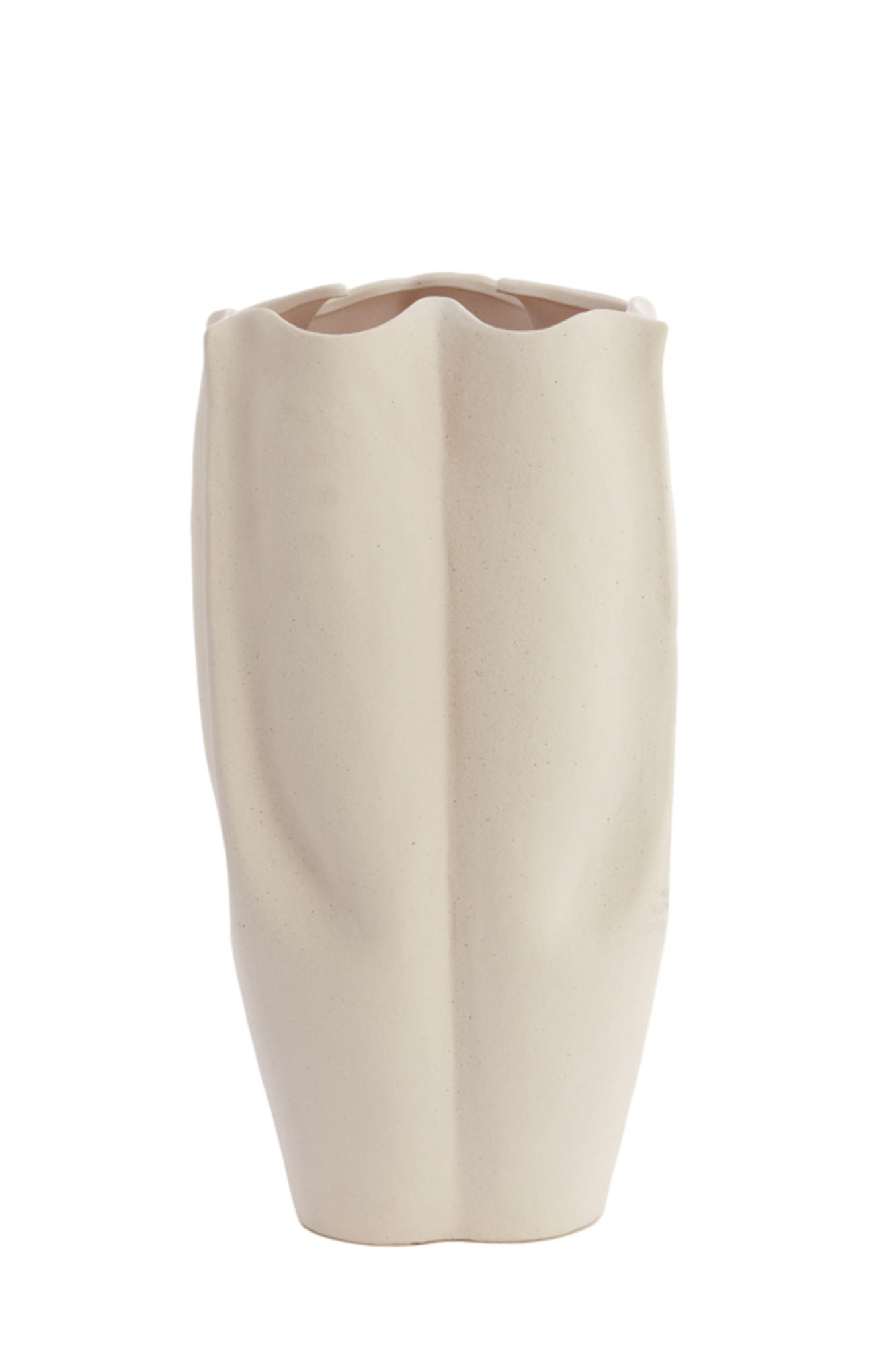 VASE Sanguli Weiß Ø28/56 cm - Weiß, Keramik (56cm) - Light & Living