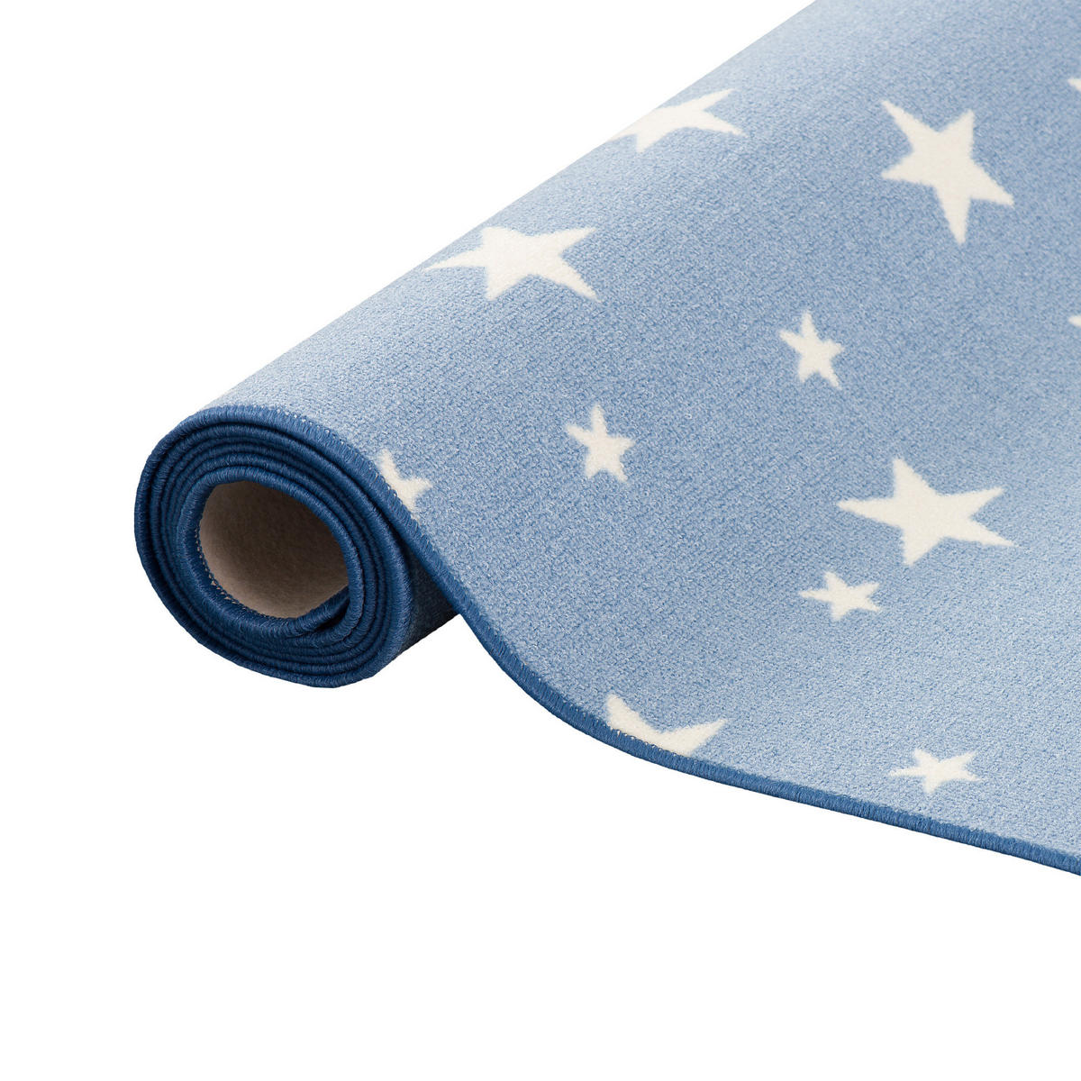 KINDER SPIEL TEPPICH STERNE - Blau, Textil (100/200cm) - Snapstyle