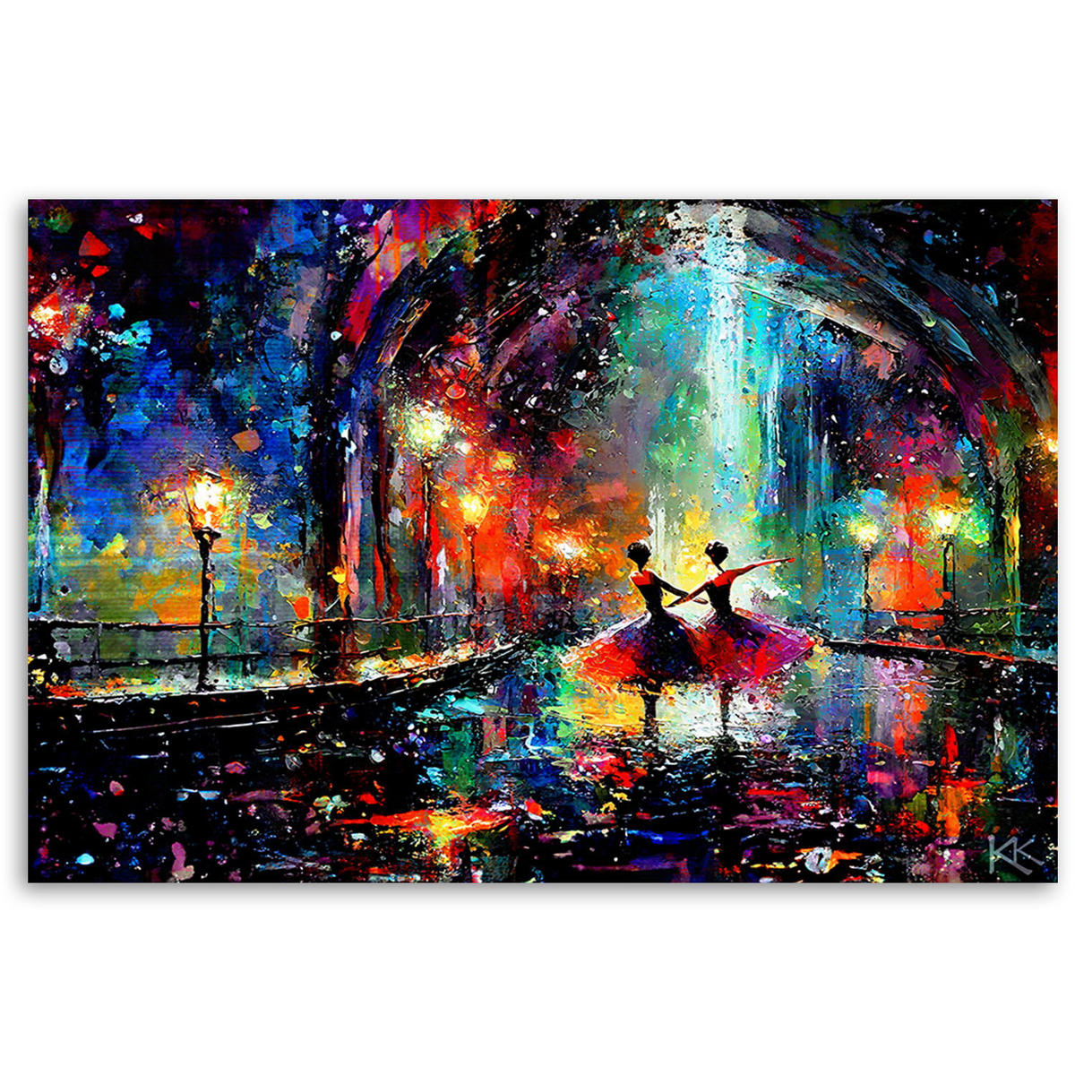 KUNSTDRUCK Lila 100/70 cm - Lila, Textil (100/70cm) - KUNSTLOFT