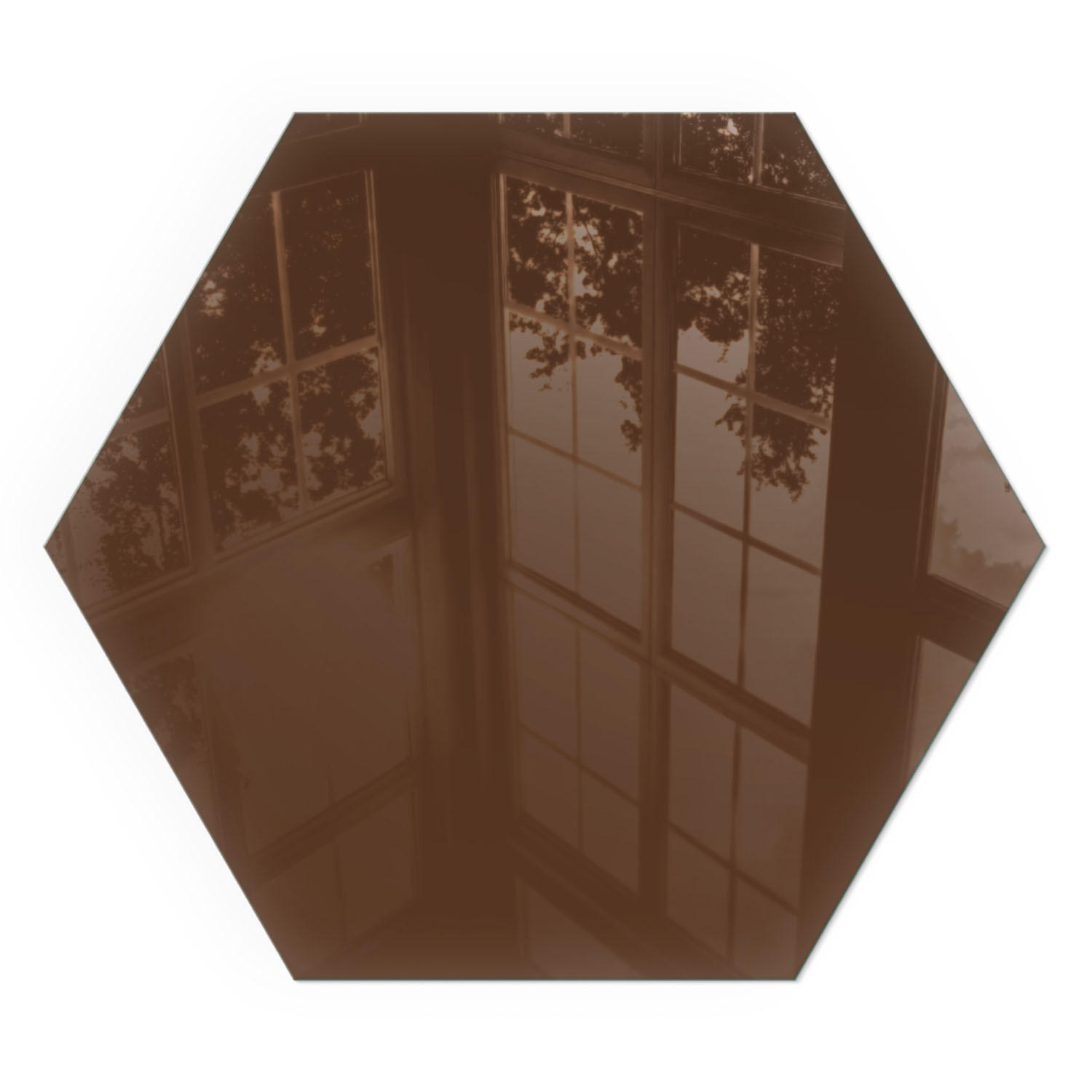 GLASPLATTE für Kamin h40 cm - Braun, Glas (40/40/0.4cm) - TULUP