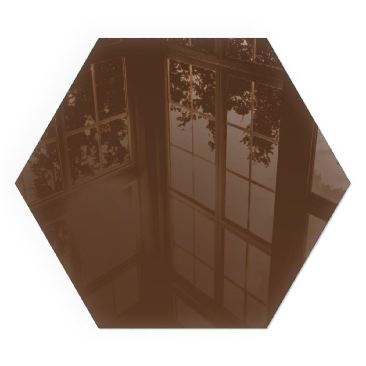 GLASPLATTE für Kamin h40 cm - Braun, Glas (40/40/0.4cm) - TULUP