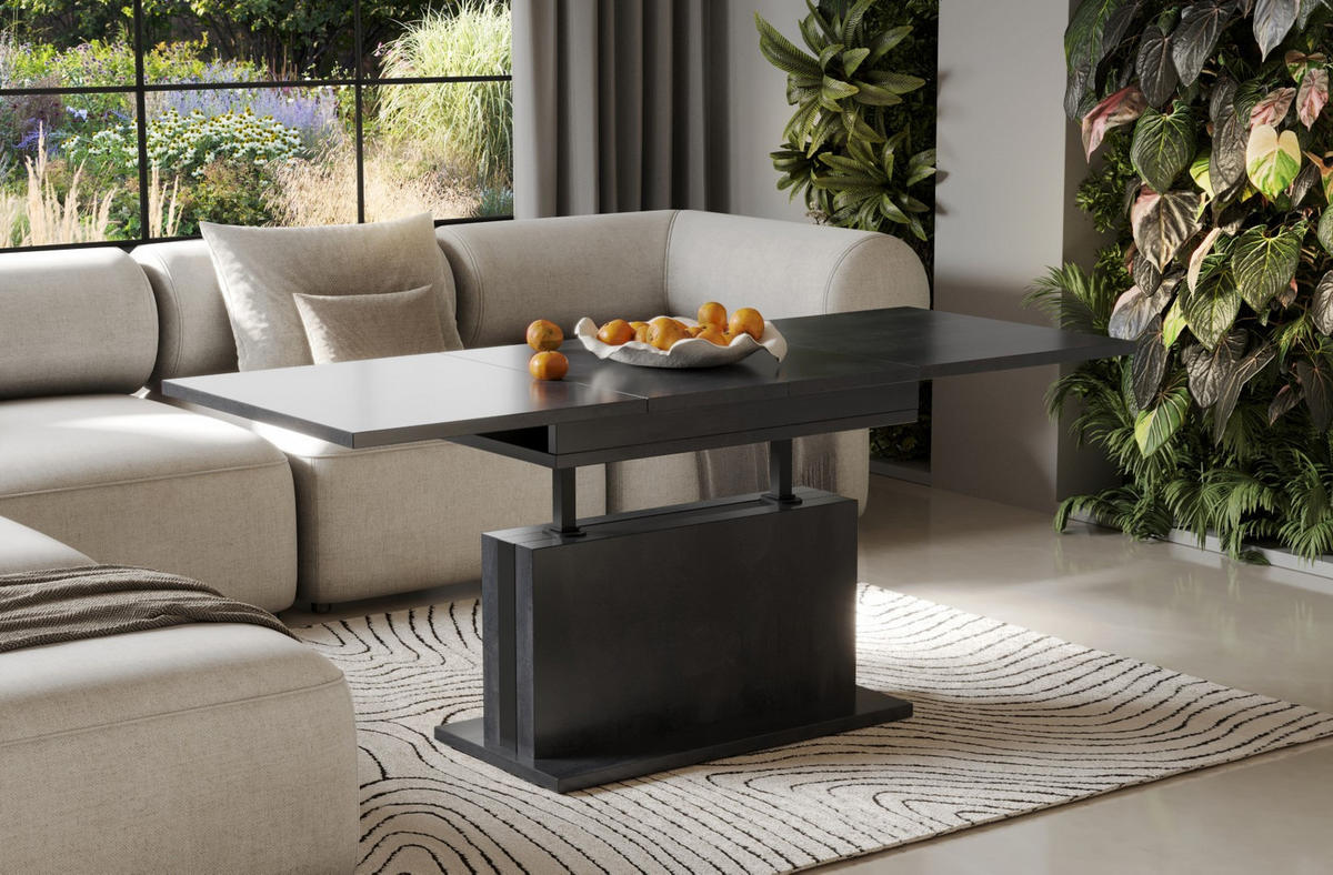 COUCHTISCH Solaris höhenverstellbar ausziehbar - Graphitfarben, Holzwerkstoff (110/65/58cm) - Endo-Moebel