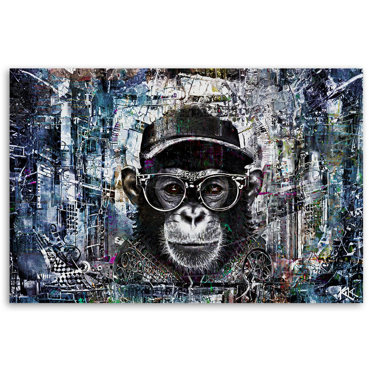 KUNSTDRUCK Grau 120/80 cm - Grau, Textil (120/80cm) - KUNSTLOFT