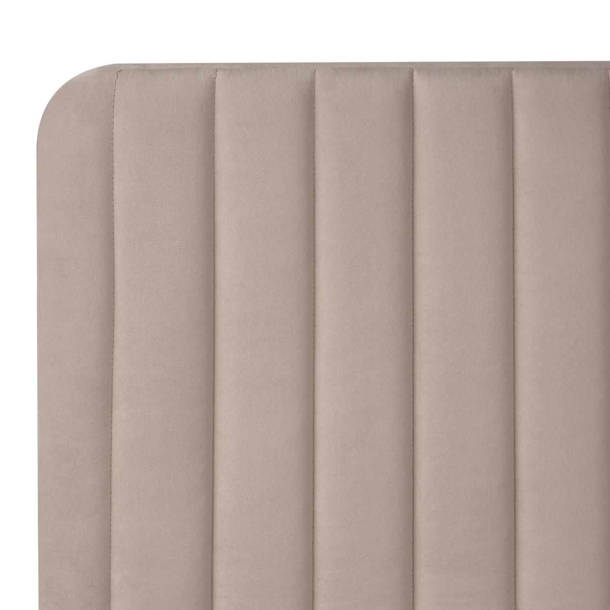 BETT mit Lattenrost 120/200 cm Taupe Lunan - Taupe, Textil (120/200cm) - Beliani