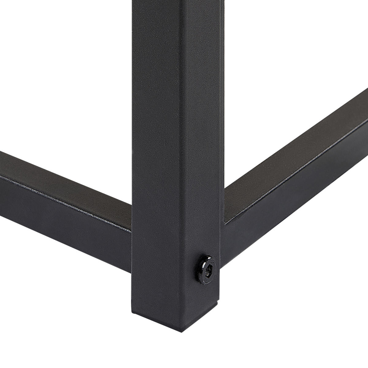 BETT mit Lattenrost 180x200 cm Schwarz Viry - Schwarz, Metall (180/200cm) - Beliani