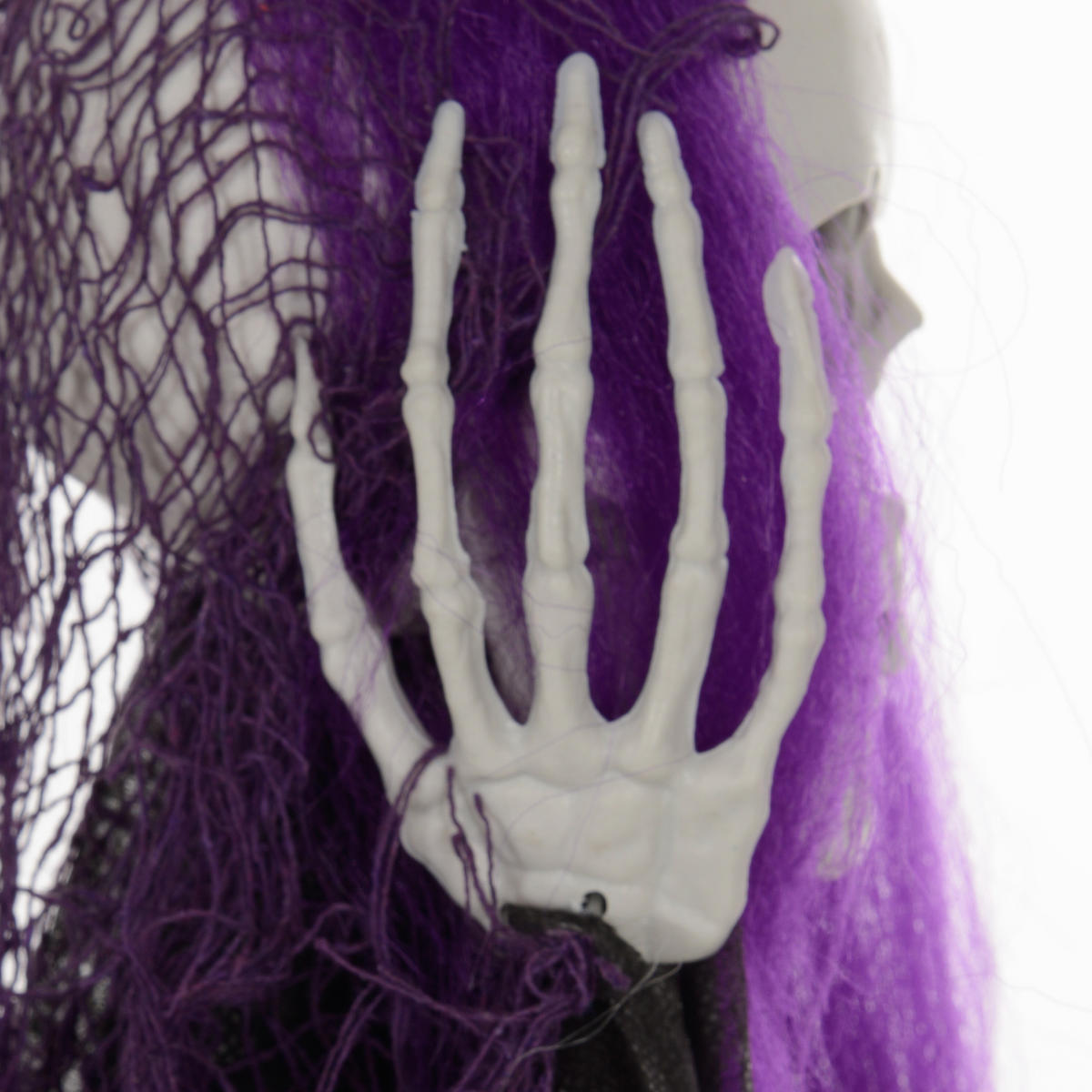 HALLOWEEN DECORATIONS 90/110/200cm Hängendes Skelett mit verstellbare Arme - Multicolor, Kunststoff/Metall (60/200/17cm) - HOMCOM