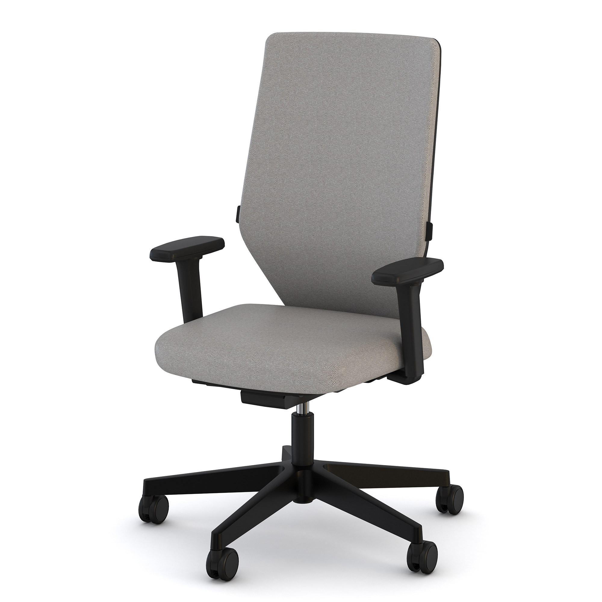 DREHSTUHL Bürostuhl Streamo mit Polsterrücken / Keine Beige Ergonomischer Polsterrücken - Beige, Textil (48/116/63.5cm) - ASSMANN