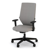 DREHSTUHL Bürostuhl Streamo mit Polsterrücken / Keine Beige Ergonomischer Polsterrücken - Beige, Textil (48/116/63.5cm) - ASSMANN