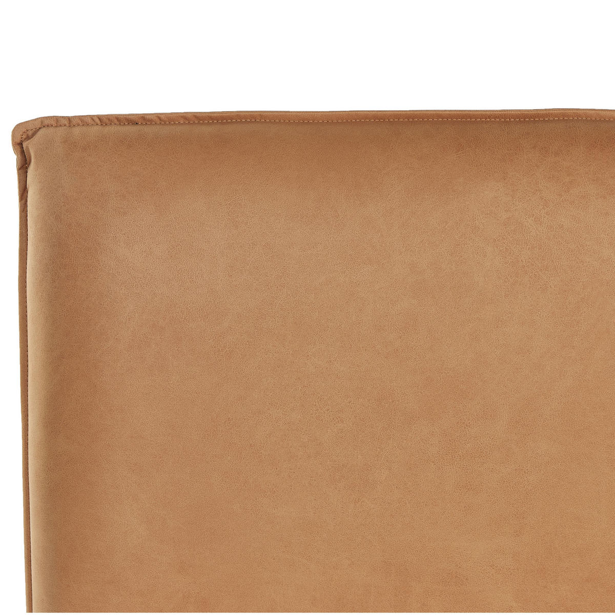 BETT 140/200cm Goldbraun Limanton - Braun, Kunststoff/Textil (140/200cm) - Beliani