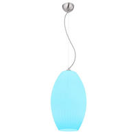 LED HÄNGELEUCHTE Glas Weiß Nickel-matt - Weiß, Glas (28.5/28.5/120cm) - Globo Lighting