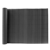 SICHTSCHUTZZAUN aus PVC in Dunkelgrau aufrollbar flexibles Roll-up Design für Garten & Haustierschutz 300x100cm - Dunkelgrau, Kunststoff (300/1cm) - Livingandhome