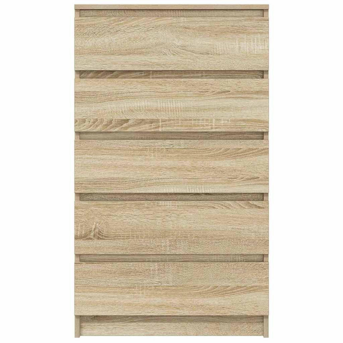 KOMMODE mit 5 Schubladen 60/36/103 cm aus Holzwerkstoff Sonoma-Eiche Dekor - Sonoma Eiche, Holz (60/103/36cm) - vidaXL