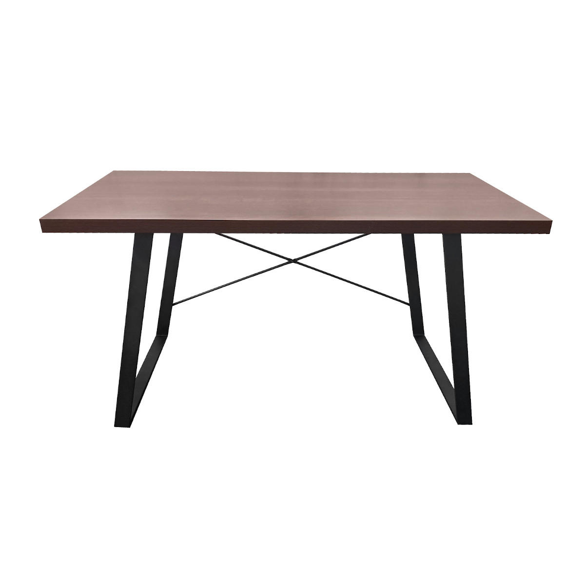 SCHREIBTISCH INDUSTRIAL Dunkelbraun - Dunkelbraun, Metall (140/60/75cm) - SVITA