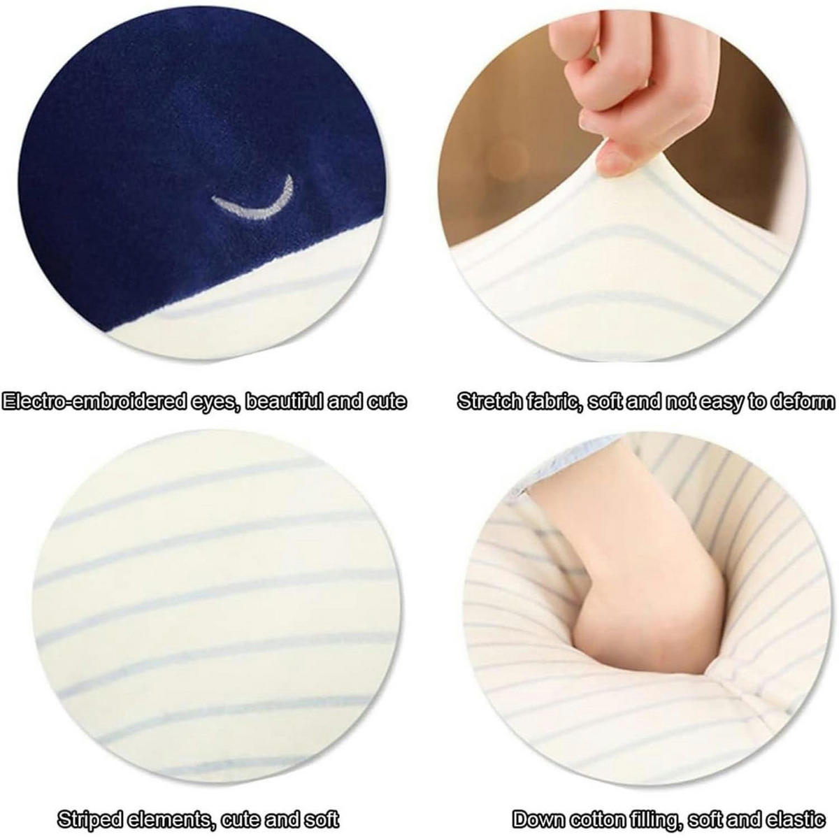 PLÜSCHTIER Wal 45 cm - Blau, Textil (20/45cm)