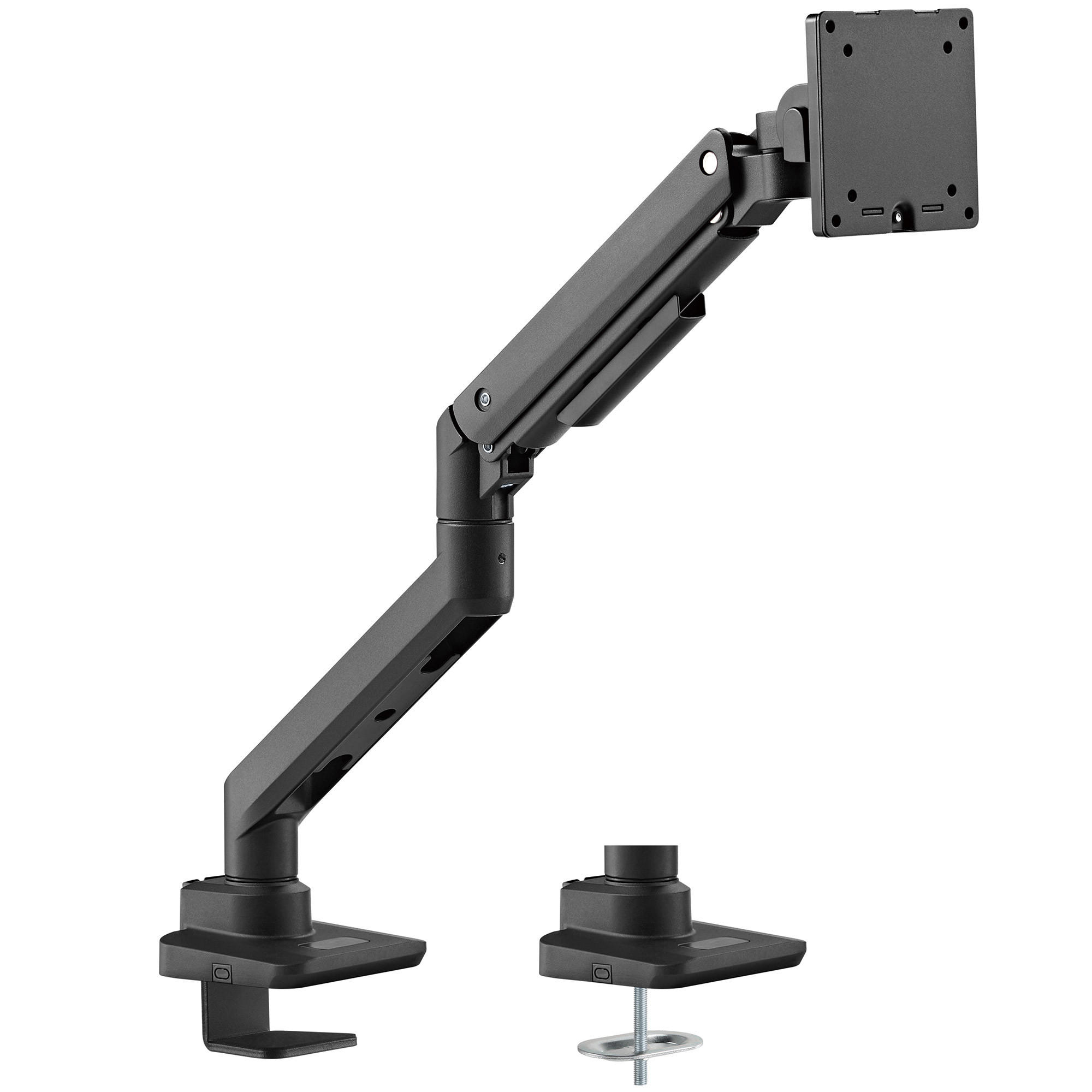 MONITORARM in schwarz mit Gasfeder für 17–49 Zoll Monitore bis 20kg / Schwarz - Schwarz, Metall (22/43/13cm) - ASSMANN