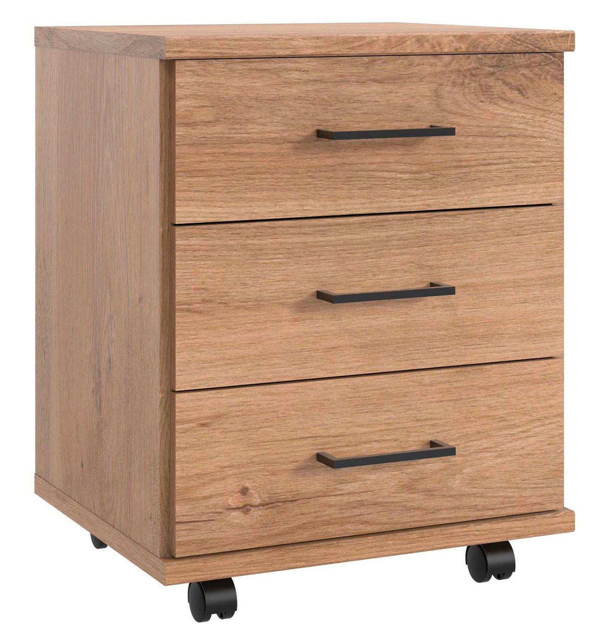 ROLLCONTAINER Home Desk Plankeneiche 46 / 40 / 58cm - Eichefarben, Holz/Holzwerkstoff (46/58/40cm) - Wimex