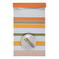 TISCHLÄUFER Supper Club 160x300 cm - Weiß/Orange, Textil (50/160cm) - Butlers