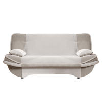 SCHLAFSOFA ORLIN mit Bettkasten Beige/Creme - Sandfarben, Holzwerkstoff/Kunststoff (200/85/90cm) - Idohome