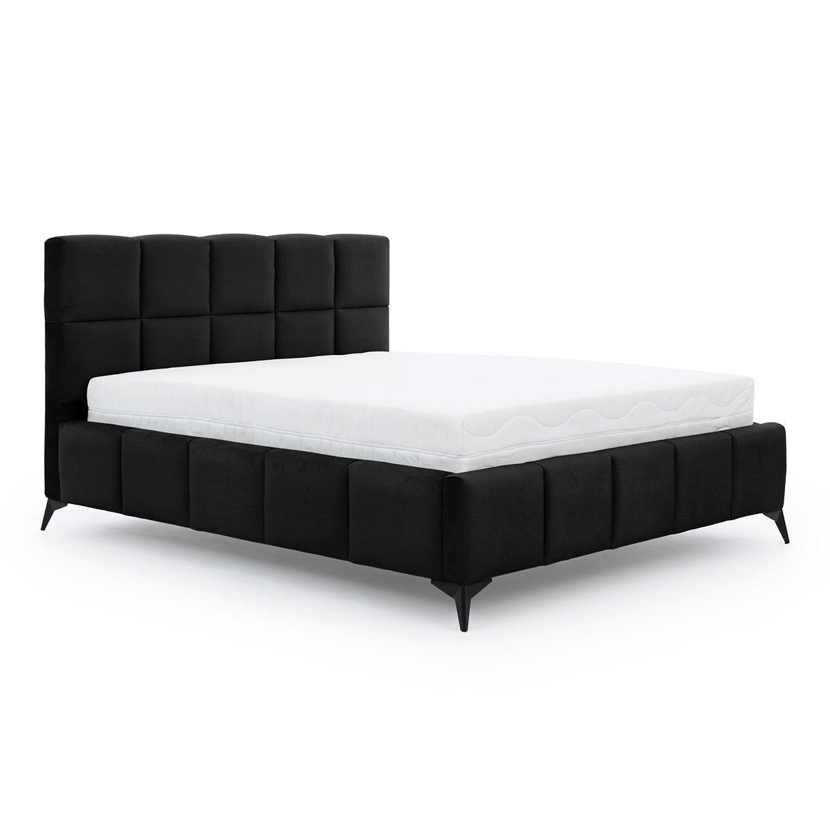 BOXSPRING POSTELJA 180/200 Mira Črna - črna, les (180/200cm) - Petits-meubles
