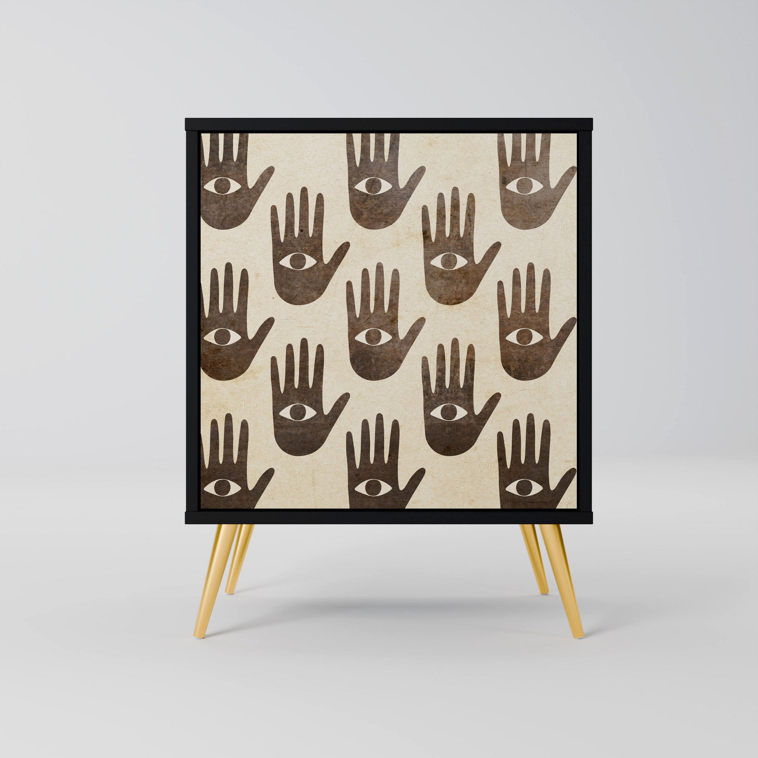 SpaceRebels Sideboard Schwarz 57.5x75.5x42 cm