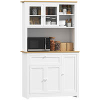 BUFFET DE-08676 Natur+Weiß - Weiß, Holzwerkstoff (40/180/100cm) - ComfortXL
