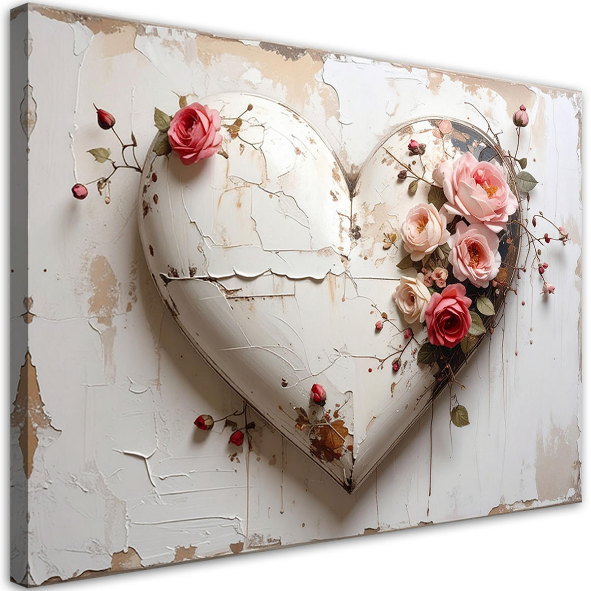 LEINWANDBILD Liebe 30x20cm - Beige, Textil (30/20cm) - Feeby