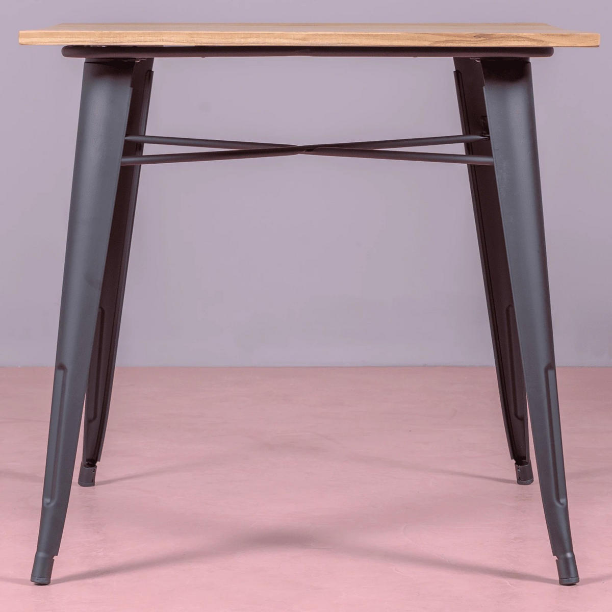 TISCH Quadratisch Schwarz 80/80/78 cm - Schwarz, Metall (80/80/78cm) - Nest Dream