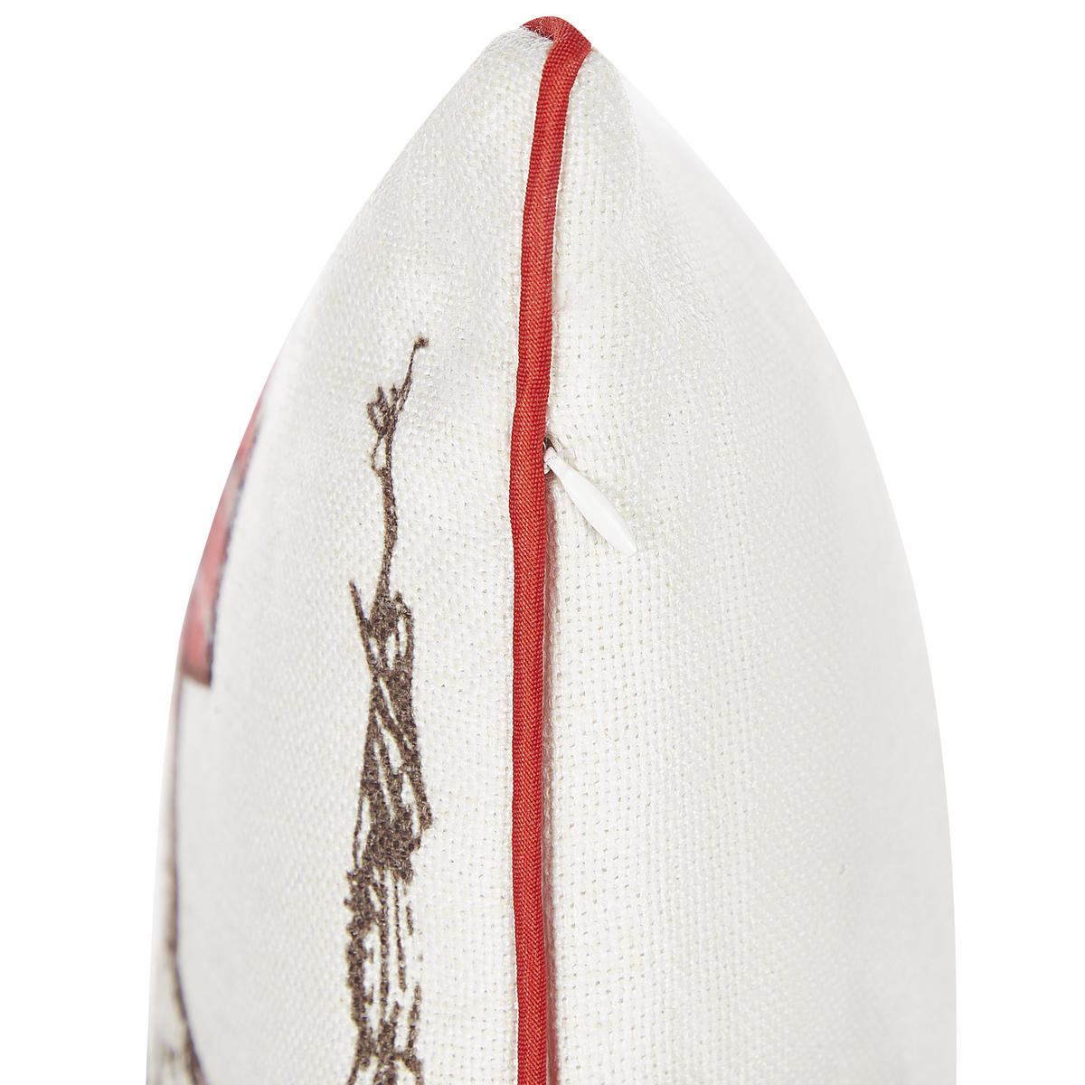 DEKOKISSEN 2er-Set Cremeweiß 45/45 cm Sven - Ecru, Textil (45/45cm) - Beliani