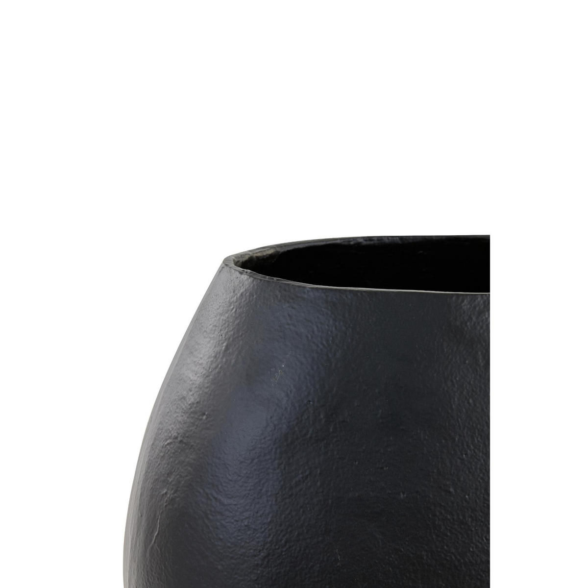 VASE Partida Schwarz 34/21/40 cm - Schwarz, Metall (40cm) - Light & Living