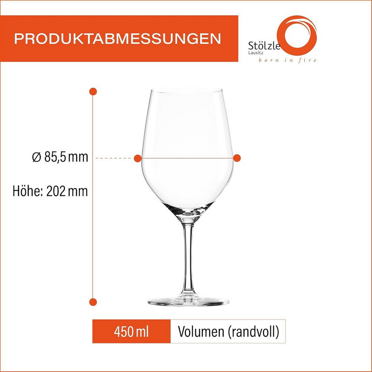 WEISSWEINKELCH Exquisit Royal /Rotweinkelch Set 12 tlg - Transparent, Glas (0.42L) - Stölzle
