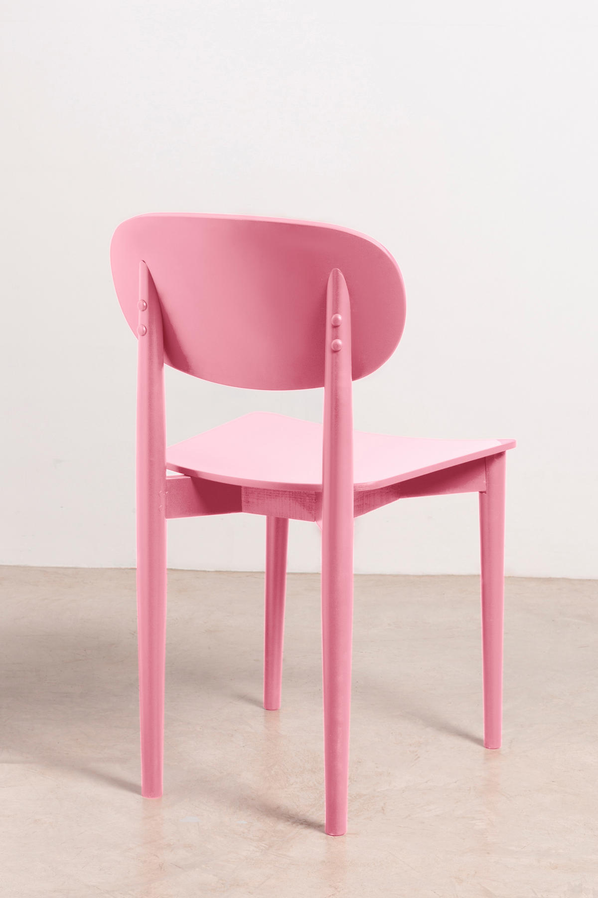 STUHL aus massivem Buchenholz in Rosa SANDRO - Pink, Holz (43/80/50cm) - RNT By Really Nice Things