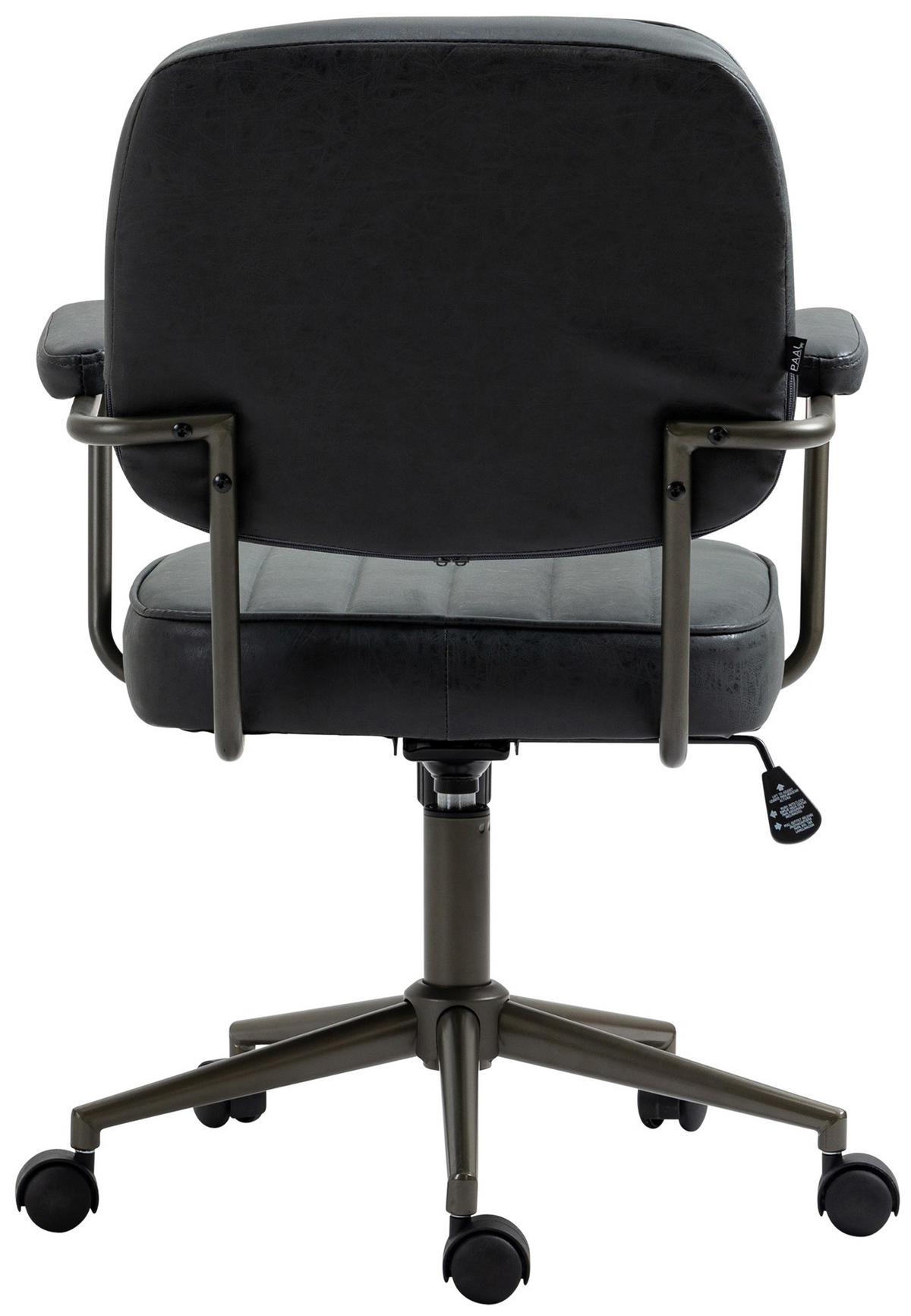 BÜROSTUHL Oxyde antik schwarz - Schwarz, Metall (61/98/63cm) - TPFLiving